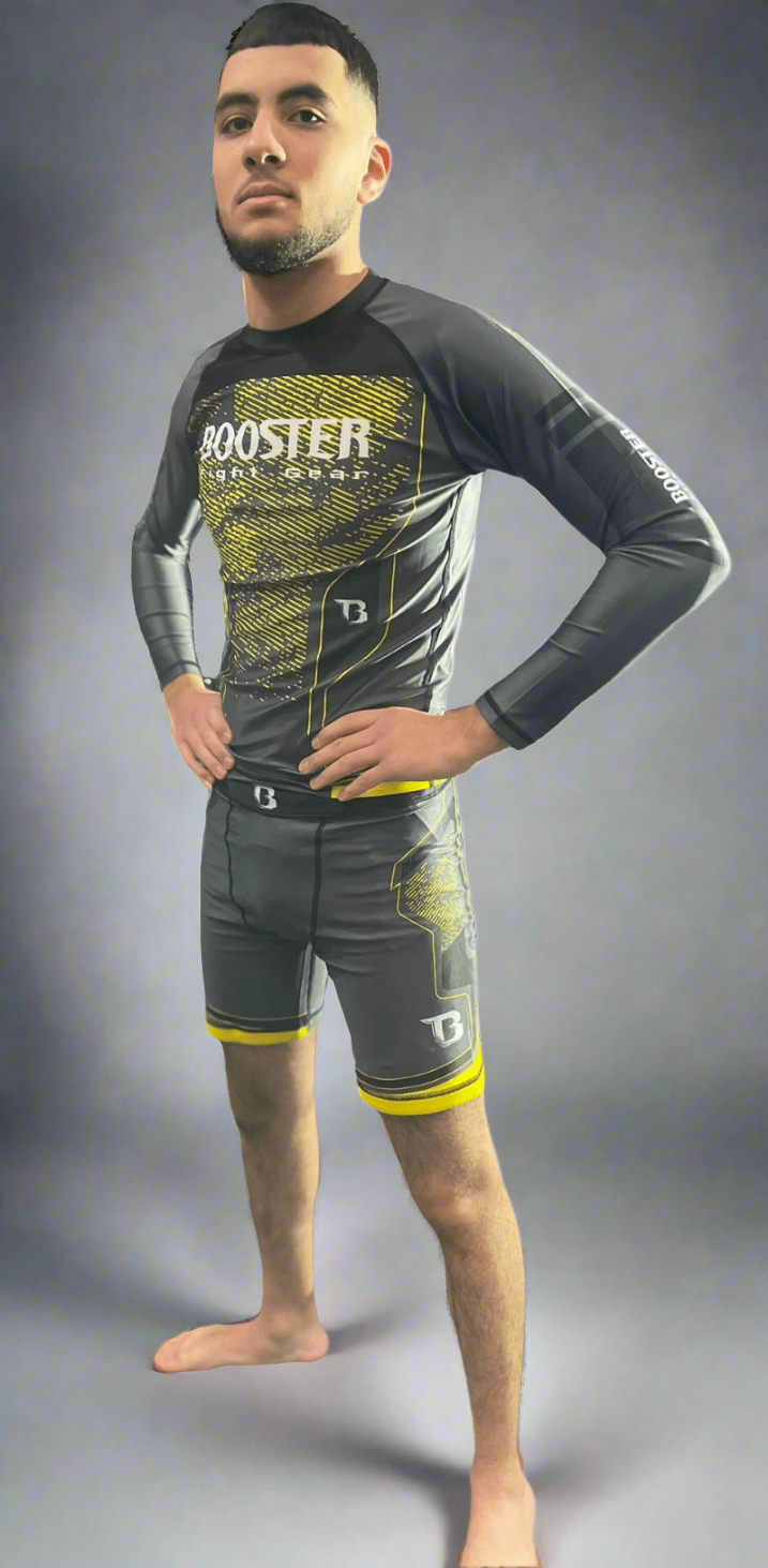 Booster MMA Delta short zwart / geel