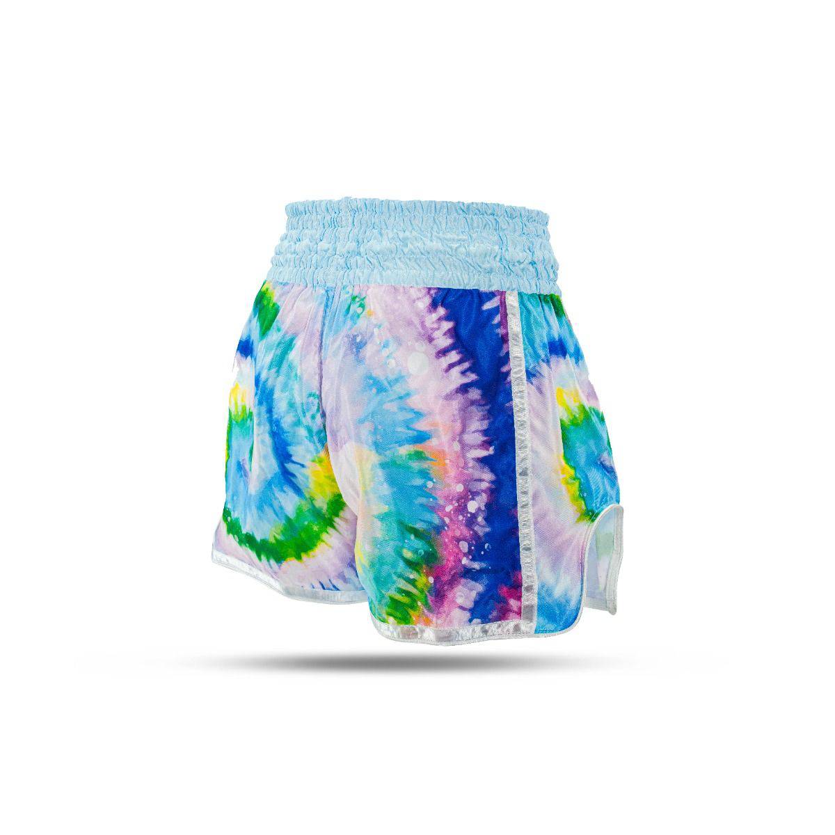 Booster kick boksbroek swirl blauw