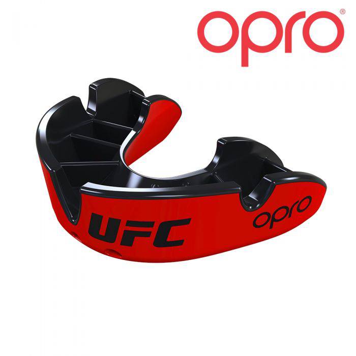 OPRO SILVER RED/BLACK - Booster Fight Store