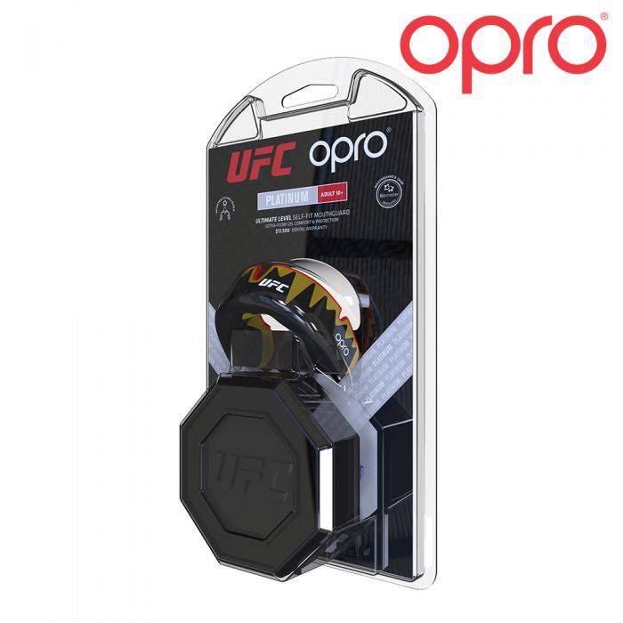 OPRO PLATINUM GOLD/RED - Booster Fight Store
