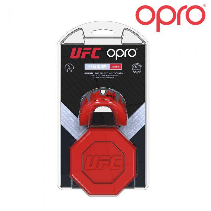 OPRO PLATINUM RED METAL/BLACK - Booster Fight Store