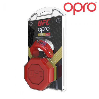 OPRO GOLD JR RED METAL/SILVER - Booster Fight Store