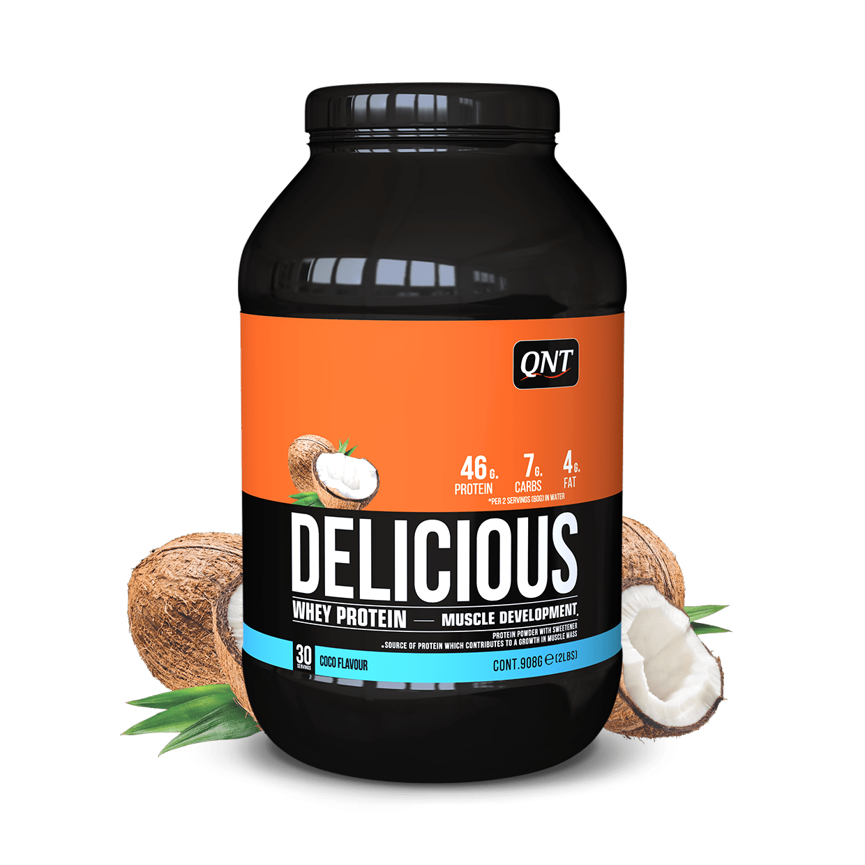 DELICIOUS WHEY PROTEIN POWDER COCO 908 G - Booster Fight Store