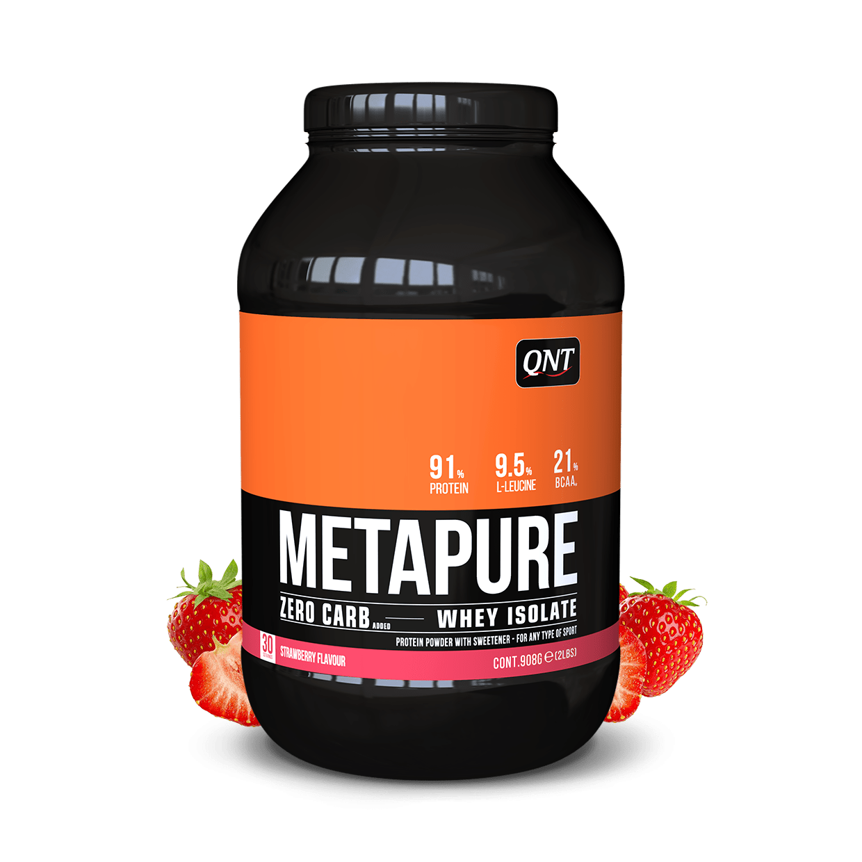 METAPURE WHEY PROTEIN ISOLATE AARDBEI 908 G - Booster Fight Store