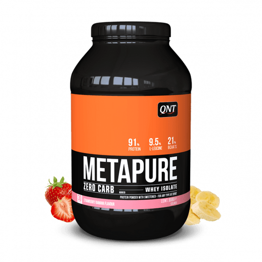 METAPURE WHEY PROTEIN ISOLATE AARDBEI/BANAAN 908 G - Booster Fight Store