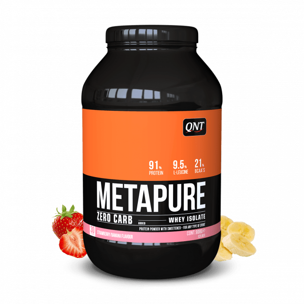 METAPURE WHEY PROTEIN ISOLATE AARDBEI/BANAAN 908 G - Booster Fight Store