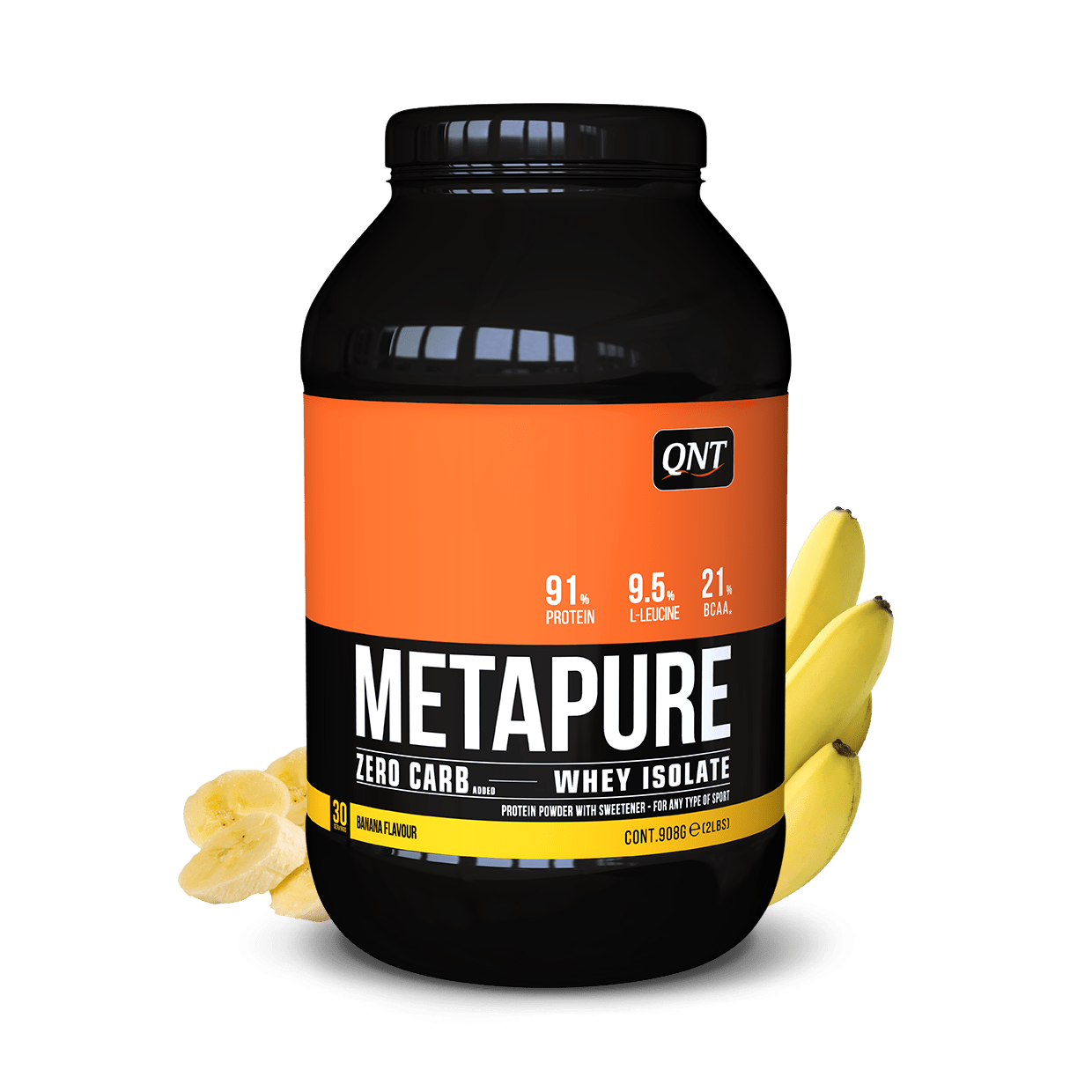 METAPURE WHEY PROTEIN ISOLATE BANAAN 908 G - Booster Fight Store