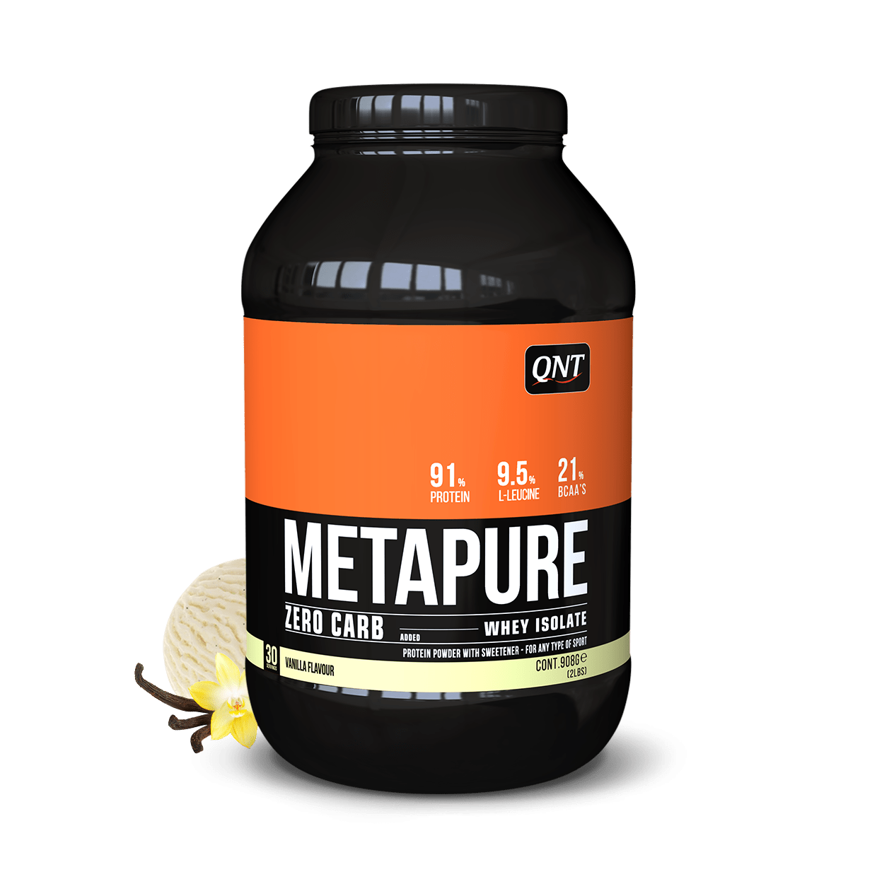 METAPURE WHEY PROTEIN ISOLATE VANILLE 908 G - Booster Fight Store