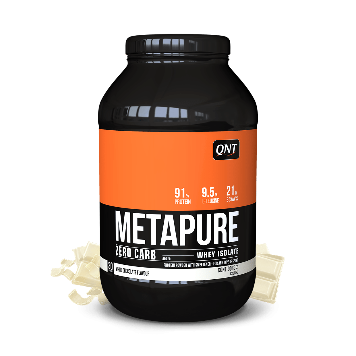 METAPURE WHEY PROTEIN ISOLATE WITTE CHOCOLADE 908 G - Booster Fight Store