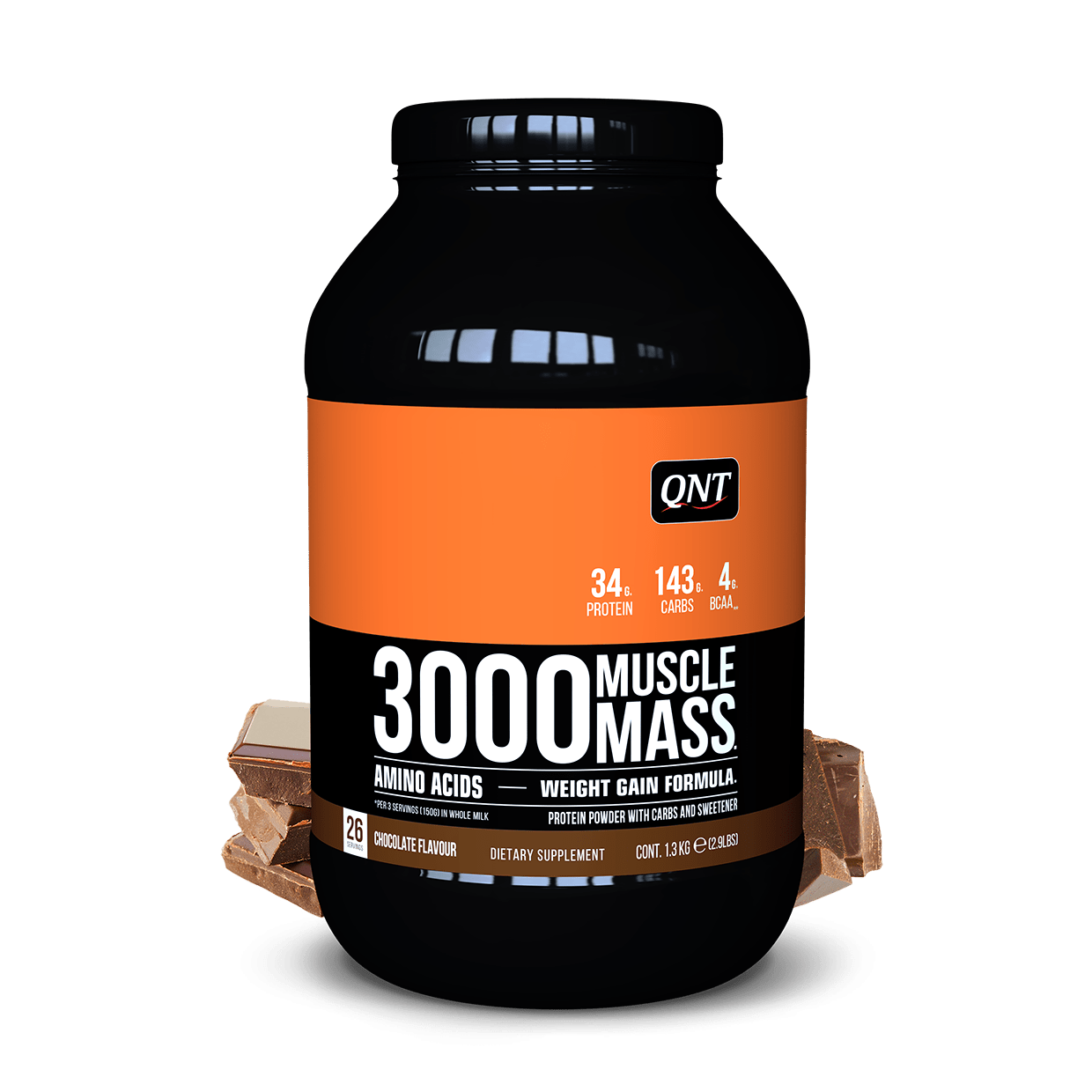 MUSCLE MASS 3000 CHOCCOLADE 1,3 KG - Booster Fight Store