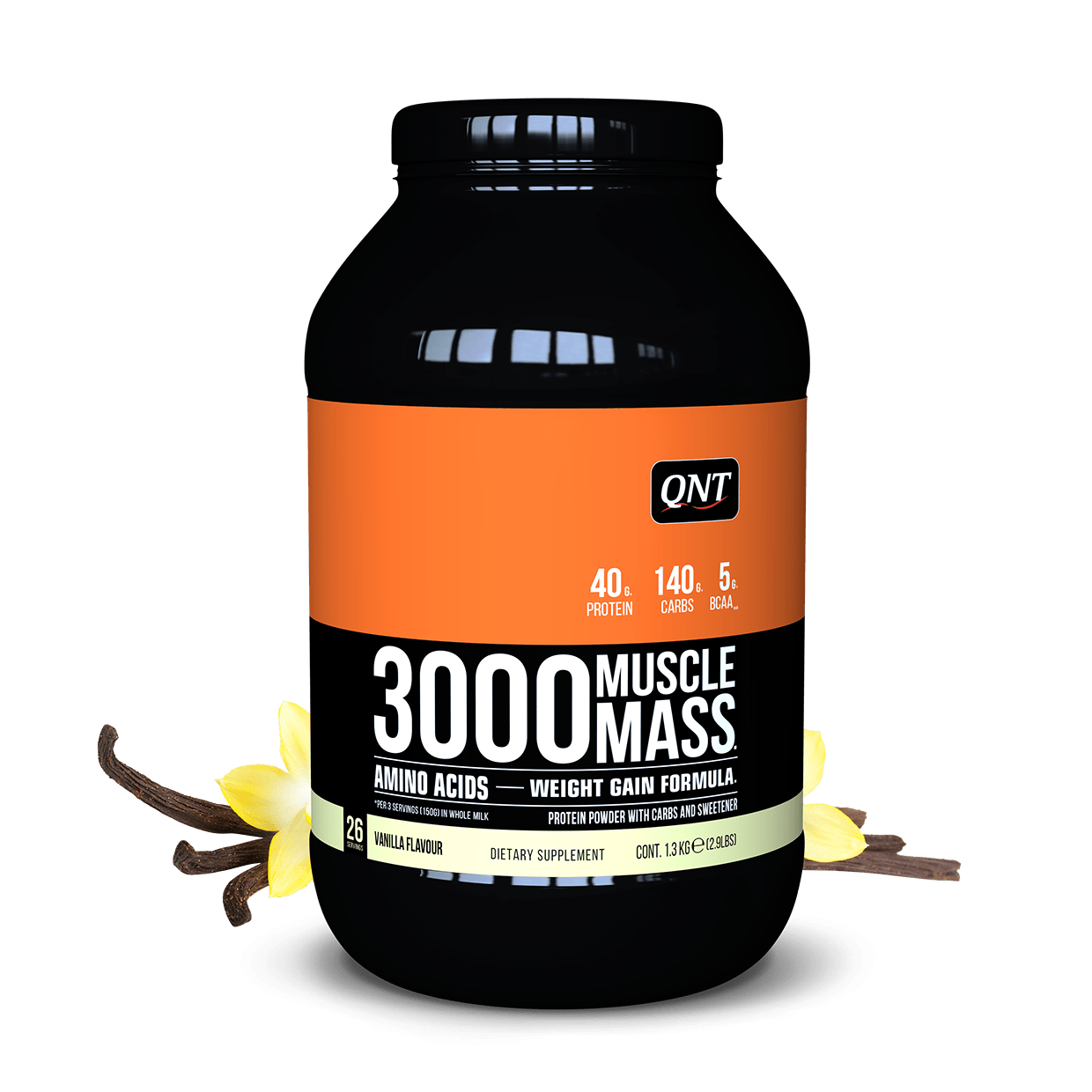 MUSCLE MASS 3000 VANILLE 1,3 KG - Booster Fight Store