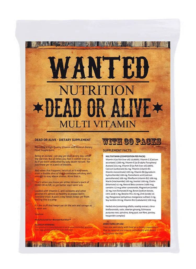 Wanted Dead or Alive Multi Vitamin - Booster Fight Store