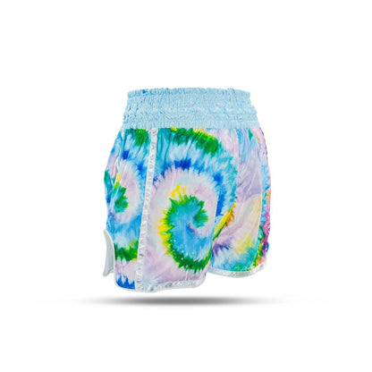 Booster kick boksbroek swirl blauw