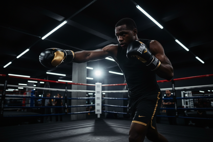 Everlast Powerlock 2R Training Gloves Zwart/Goud / Boxing Gloves Black Gold | Everlast