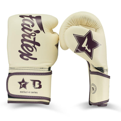 Fairtex x Booster FXB BG V2 CREME Boxing Gloves / Bokshandschoenen Crème | Muay Thai Leder