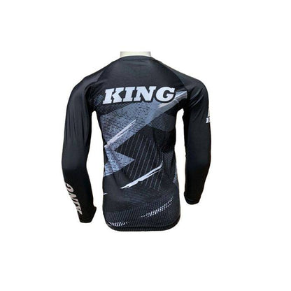 King MMA Rashguard Shadow Zwart