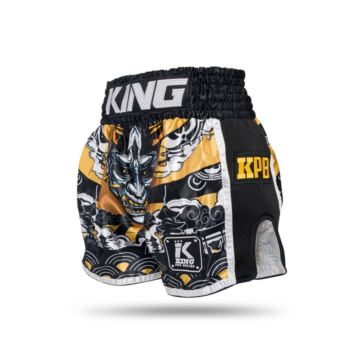 King Pro Boxing Hanya Muay thai Kickboks broek goud