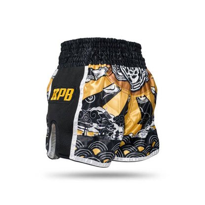 King Pro Boxing Hanya Muay thai Kickboks broek goud