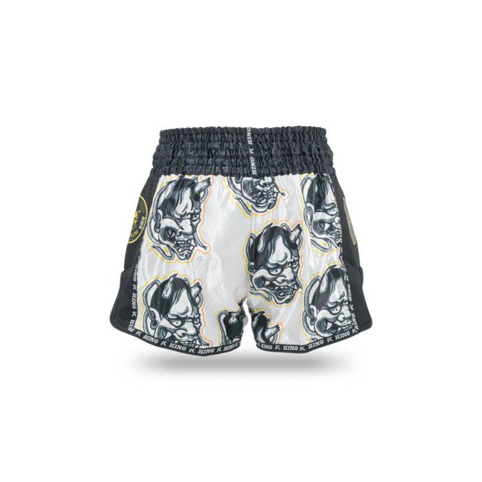 King Pro Boxing White Demon Muaythai Trunks