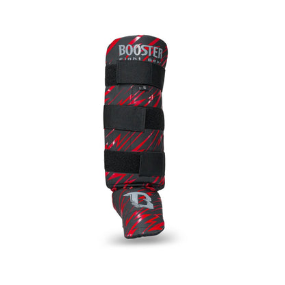 Booster Kinder scheenbeschermers Combat series rood