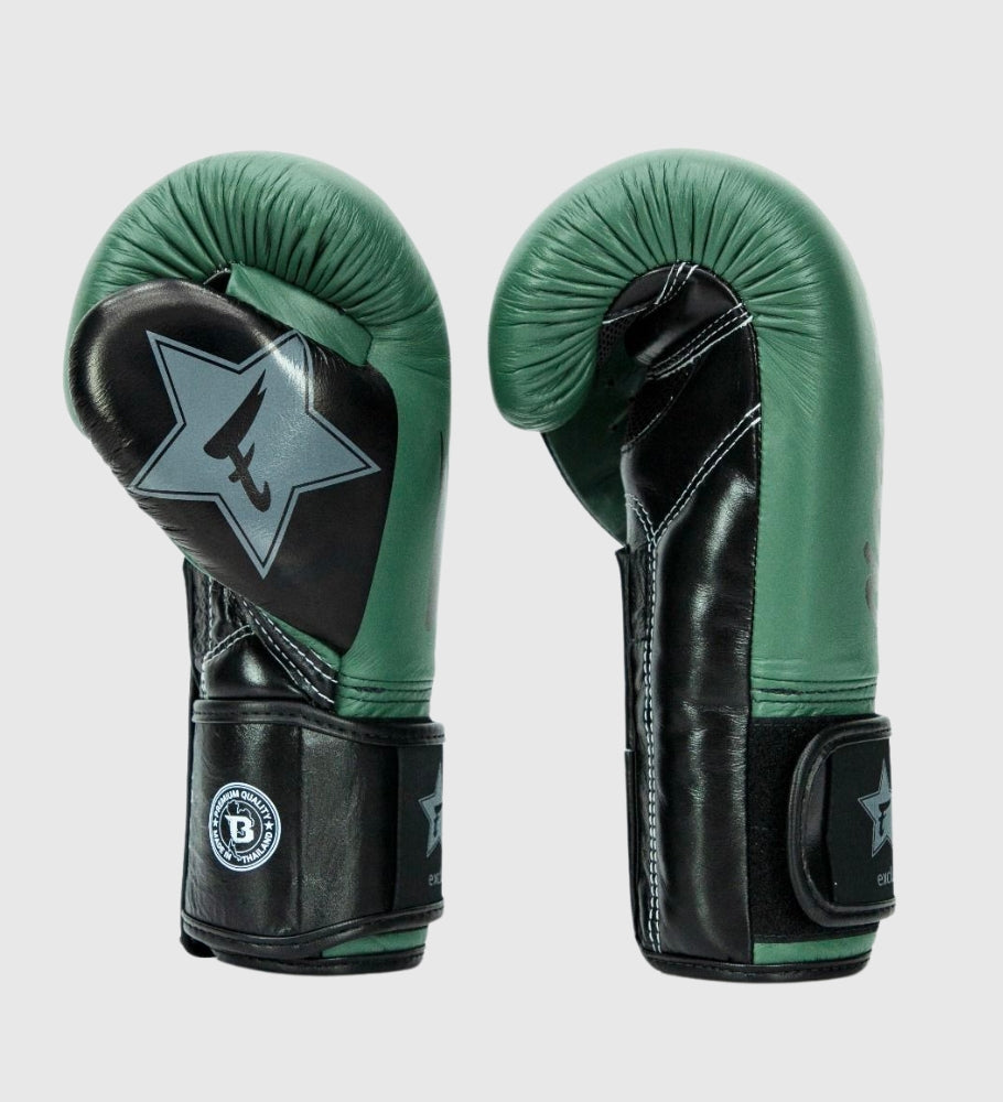 Fairtex (Kick)Bokshandschoenen FXB V2 - Kaki Groen/Zwart - Booster Fight Store