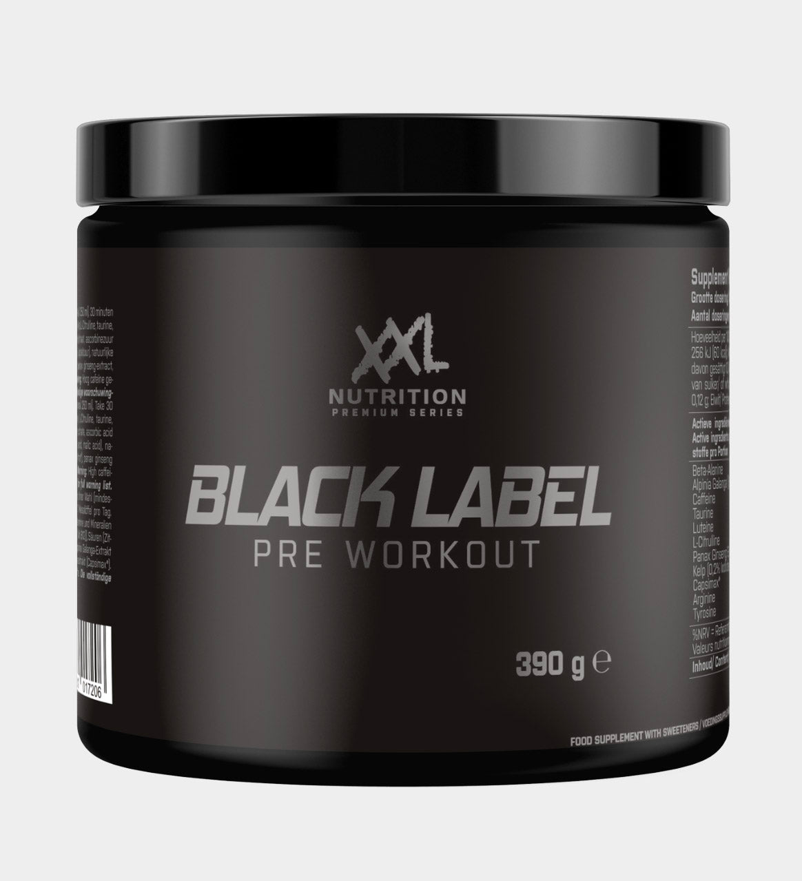 XXL Nutrition - Black Label Pre Workout - Booster Fight Store